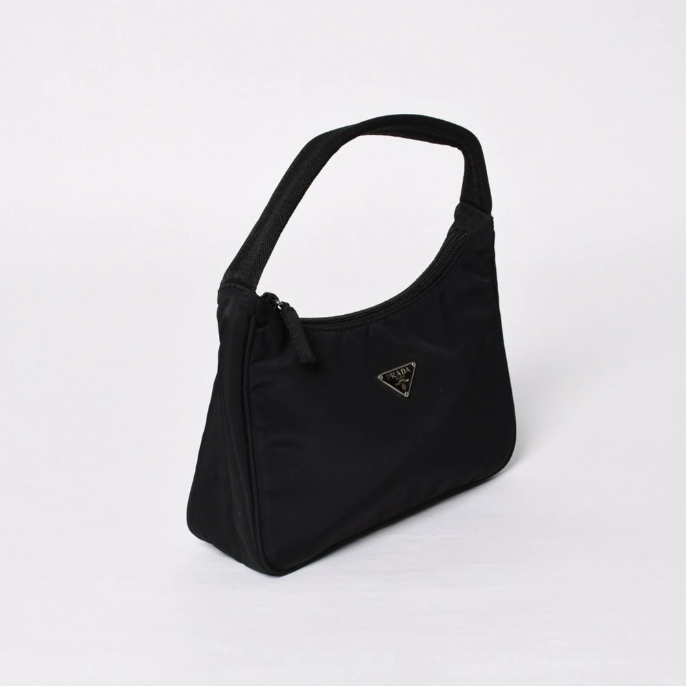 Prada Vela Hobo Shoulder Bag Black - Picture 4 of 10